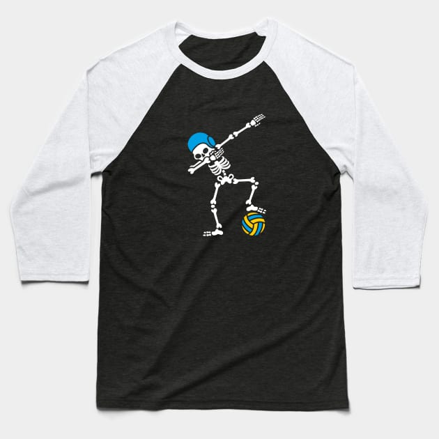 Dab dabbing skeleton Water polo Halloween Baseball T-Shirt by LaundryFactory
